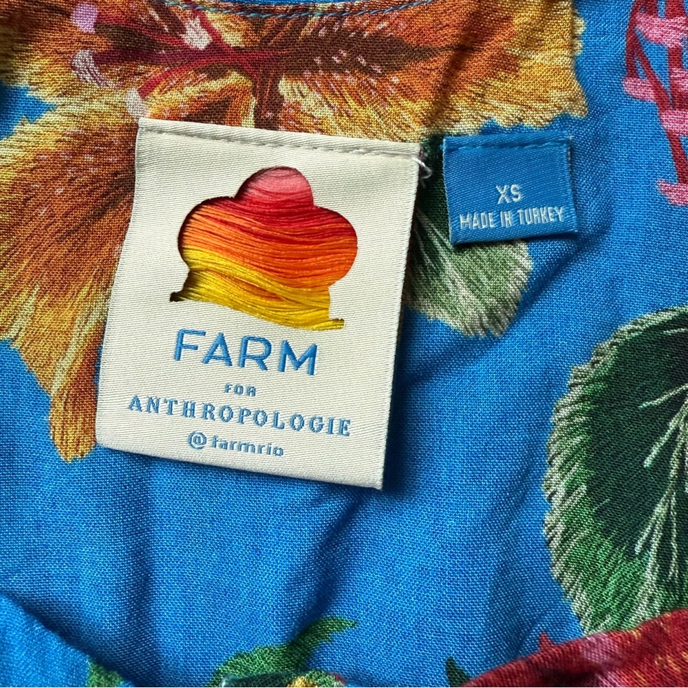 FARM Rio Ruffle Button Front Tank Top XS - Picture 2 of 14